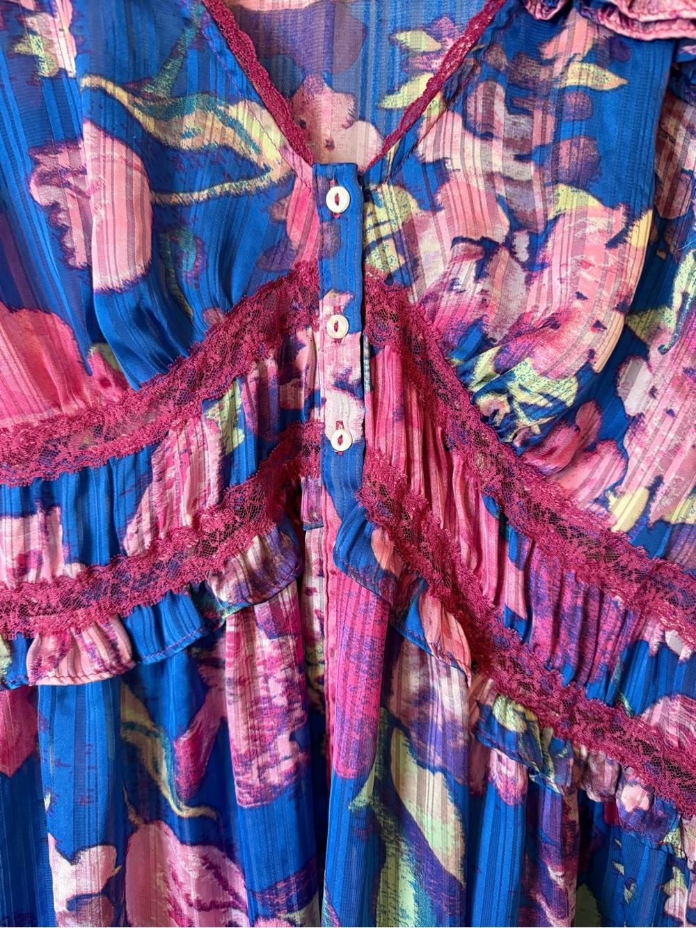 FREE PEOPLE Tunic Top - size L - (See Notes about Size) - Picture 3 of 4
